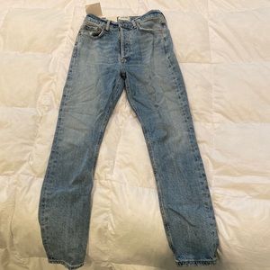 Agolde Nico high rise slim fit, new with tags.